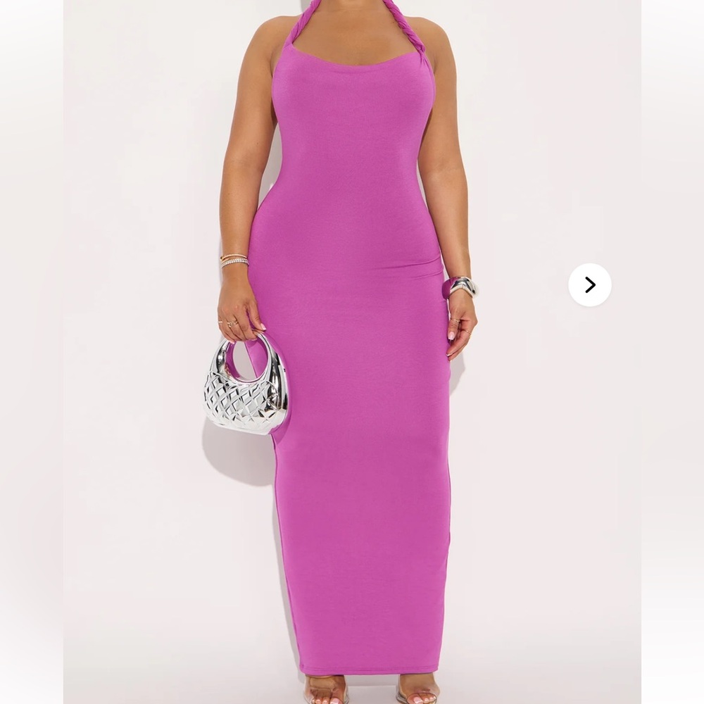 Fashion Nova Vibrant Purple Maxi Dress